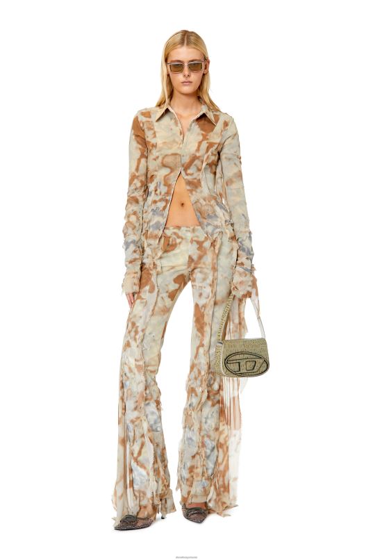 бг Diesel Жени в-дериция бежово N2F26964 облекло