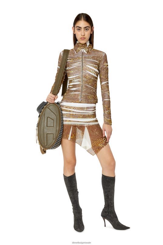 бг Diesel Жени c-адонис кафяво/бяло N2F26966 облекло