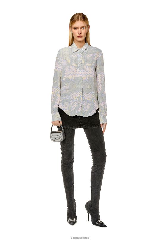 бг Diesel Жени c-gisey-aop розово/зелено N2F26967 облекло