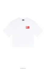 бг Diesel Жени t-rowylabel бяло N2F26922 облекло - Image 2