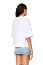 бг Diesel Жени t-rowylabel бяло N2F26922 облекло - Image 5