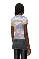 бг Diesel Жени t-skinzy-дантела люляк N2F26910 облекло - Image 4