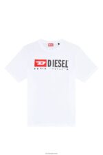 бг Diesel мъже т-току-що-разделен бяло N2F26284 облекло - Image 2