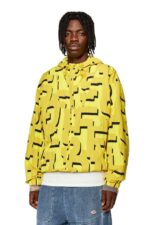 бг Diesel мъже j-jass-mon-print жълто N2F2620 облекло - Image 3