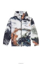 бг Diesel мъже j-warrett-печат Черно бяла N2F265 облекло - Image 2
