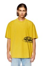 бг Diesel мъже t-измиване-l5 жълто N2F26259 облекло - Image 5