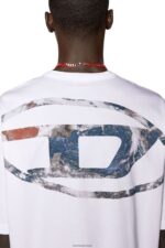 бг Diesel мъже t-измиване-l6 бяло N2F26174 облекло - Image 4