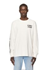 бг Diesel мъже t-просто-ls-l3 бяло N2F26264 облекло - Image 6