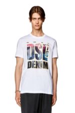 бг Diesel мъже t-diegor-l7 бяло N2F26260 облекло - Image 3