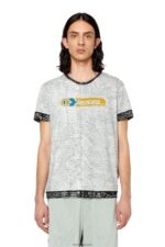 бг Diesel мъже t-inyside сиво N2F26173 облекло - Image 3