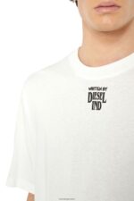 бг Diesel мъже t-wash-g3 бяло N2F26220 облекло - Image 4