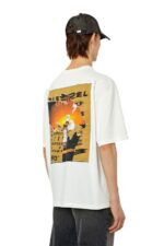 бг Diesel мъже t-wash-poff бяло N2F26223 облекло - Image 4